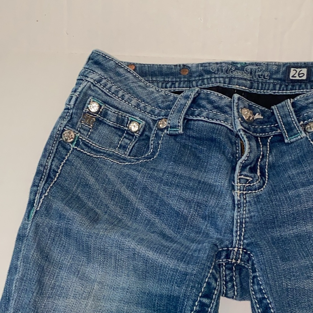 Miss Me Signature Women's Size 26 Embellished Capri Jeans - Picture 5 of 13